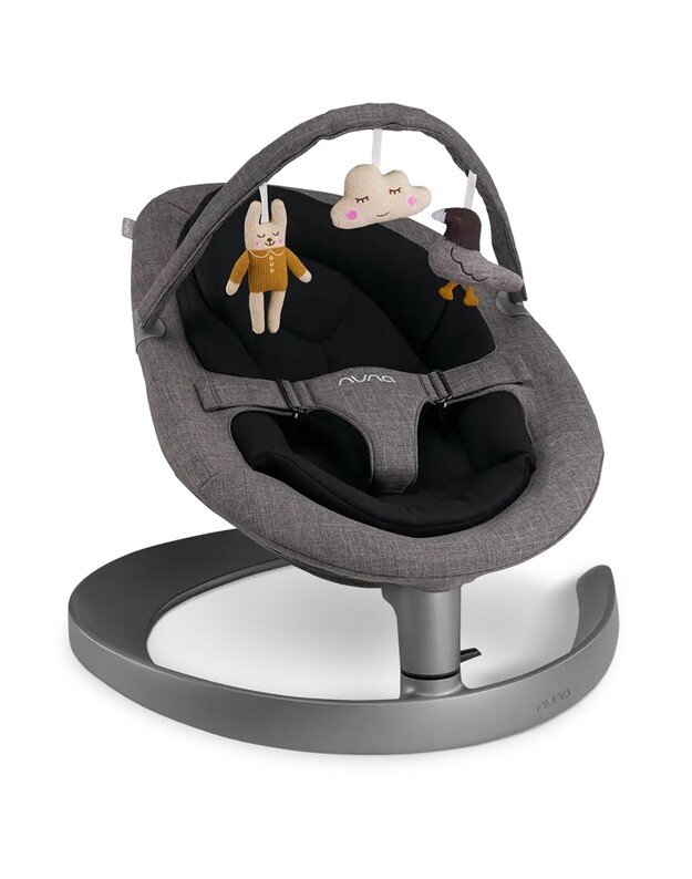 Nuna bouncer seat Leaf Grow w toy bar Charcoal aviete.eu