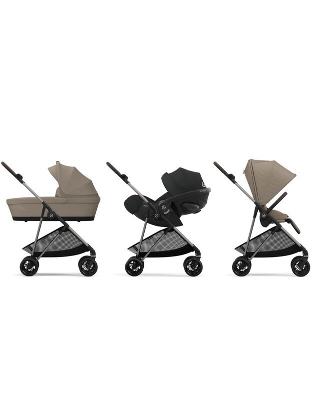 Vežimėlis Cybex Melio (2024) Almond Beige, smėlio spalvos