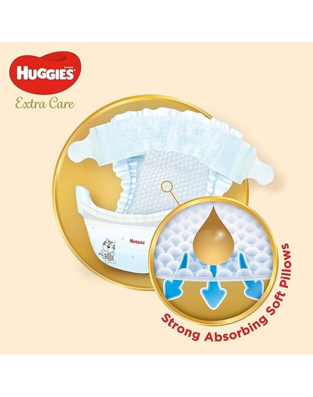 HUGGIES EXTRA CARE vienkartinės sauskelnės 1, 2-5 kg, 26 vnt