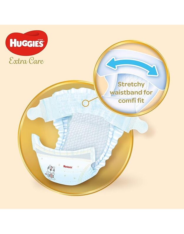 HUGGIES EXTRA CARE vienkartinės sauskelnės 1, 2-5 kg, 26 vnt