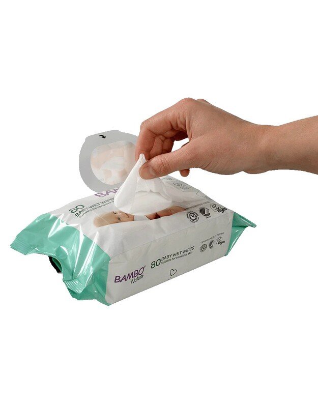 Bambo Nature wet wipes, 80 ​​pcs