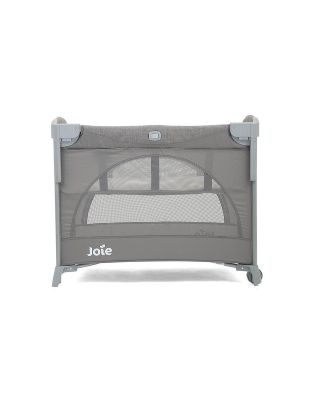 Joie kelioninė lovelė - maniežas Kubbie Sleep Foggy Grey, pilka