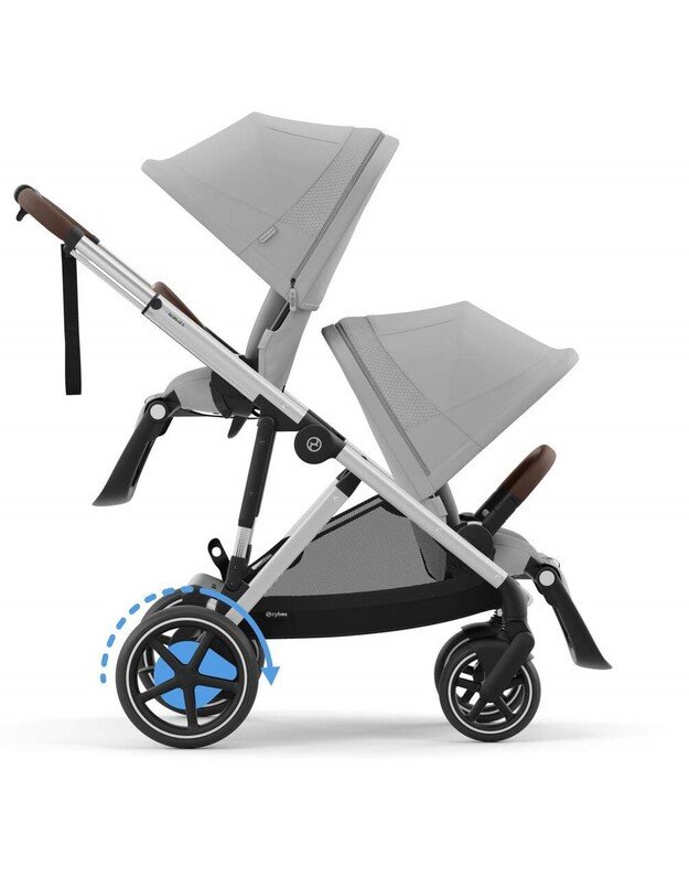 Cybex elektrinis vežimėlis eGazelle S SLV Stone Grey, pilkas