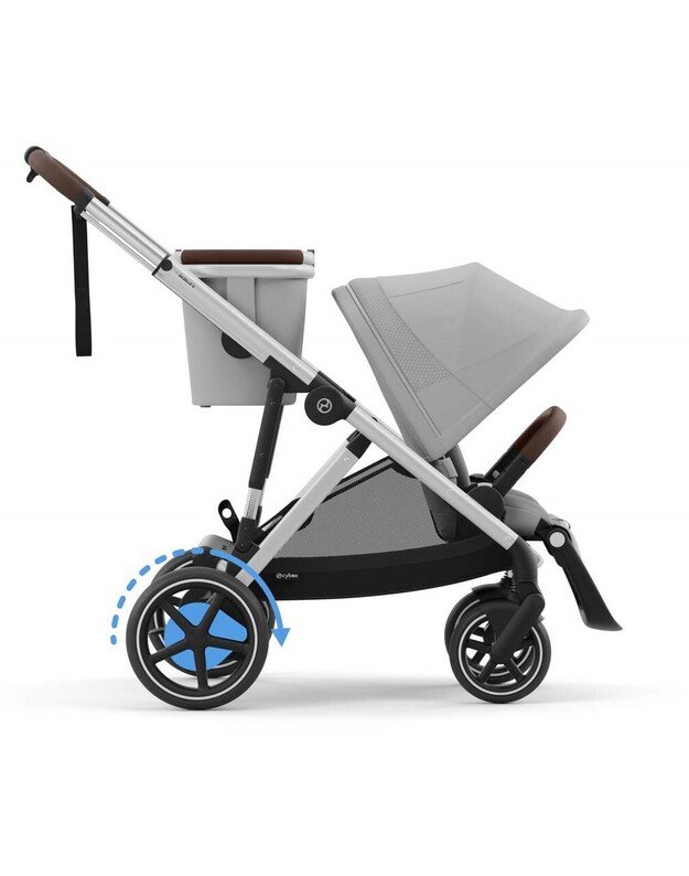 Cybex elektrinis vežimėlis eGazelle S SLV Stone Grey, pilkas