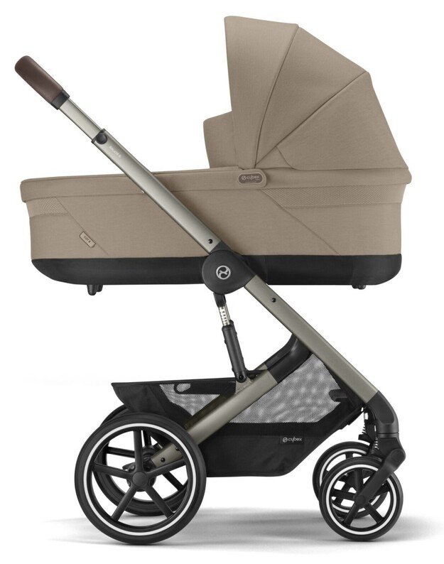 Vežimėlis Cybex Balios S LUX taupe frame Almond Beige, smėlio spalvos ...