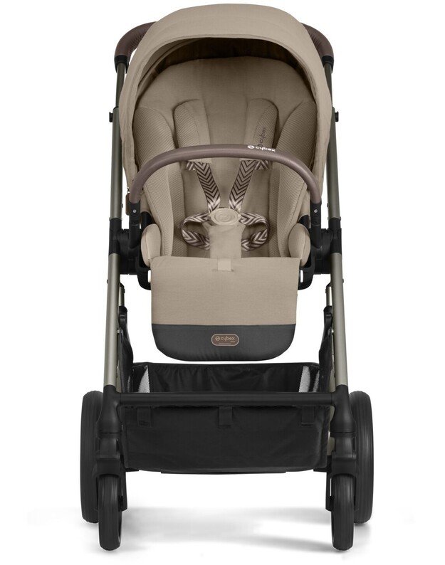 Vežimėlis Cybex Balios S LUX taupe frame Almond Beige, smėlio spalvos