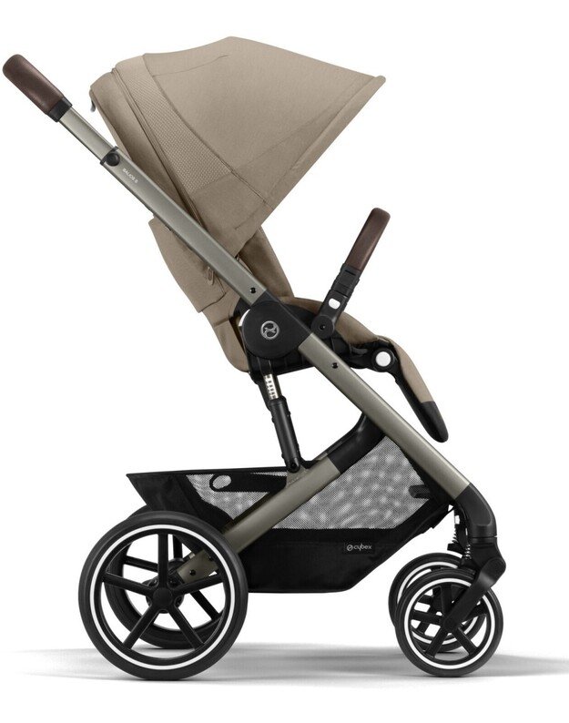 Vežimėlis Cybex Balios S LUX taupe frame Almond Beige, smėlio spalvos