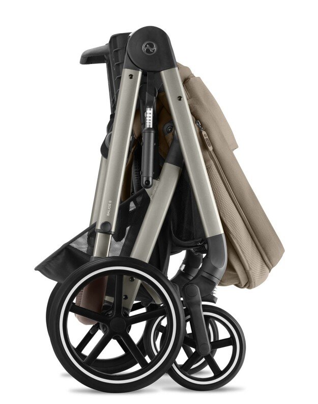 Vežimėlis Cybex Balios S LUX taupe frame Almond Beige, smėlio spalvos