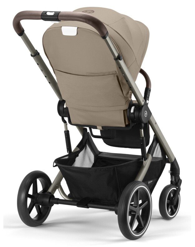 Vežimėlis Cybex Balios S LUX taupe frame Almond Beige, smėlio spalvos