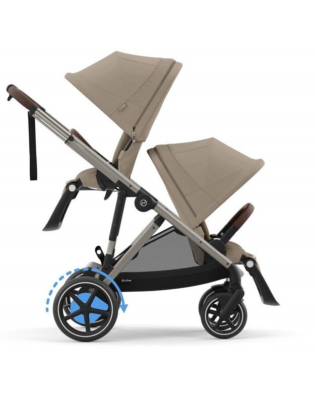 Cybex elektrinis vežimėlis eGazelle S TPE Almond Beige, smėlio spalvos