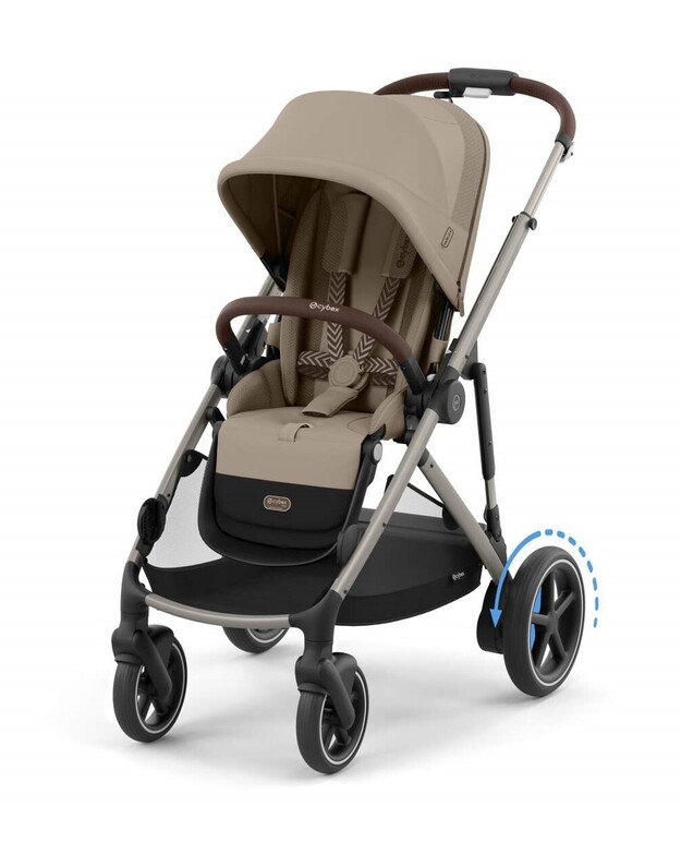 Cybex elektrinis vežimėlis eGazelle S TPE Almond Beige, smėlio spalvos