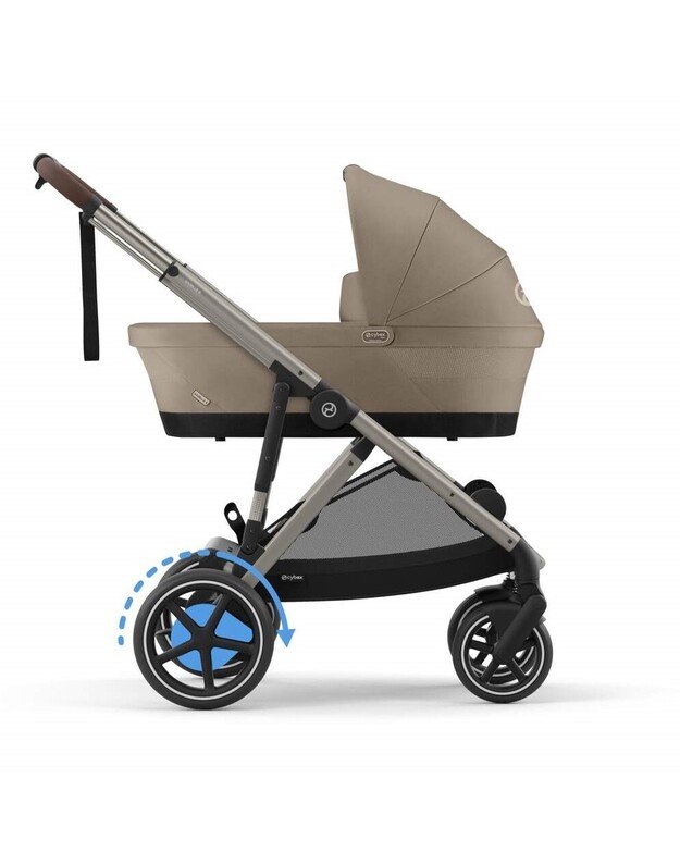 Cybex elektrinis vežimėlis eGazelle S TPE Almond Beige, smėlio spalvos