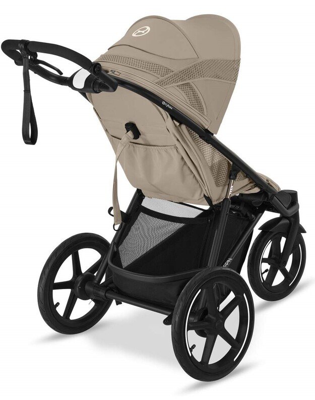 Cybex sportinis vežimėlis Avi Spin BLK Almond Beige, smėlio spalvos