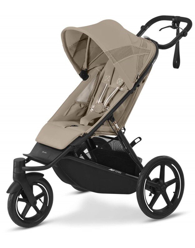 Cybex sportinis vežimėlis Avi Spin BLK Almond Beige, smėlio spalvos