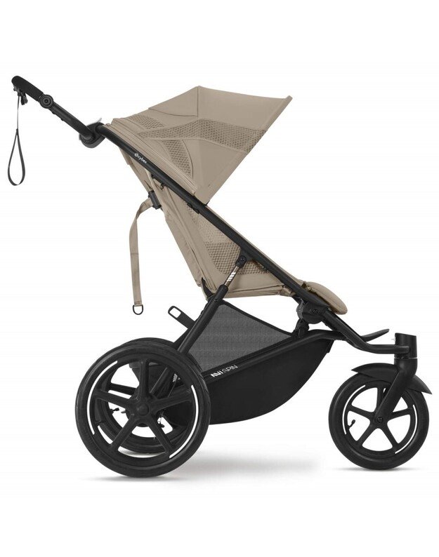 Cybex sportinis vežimėlis Avi Spin BLK Almond Beige, smėlio spalvos