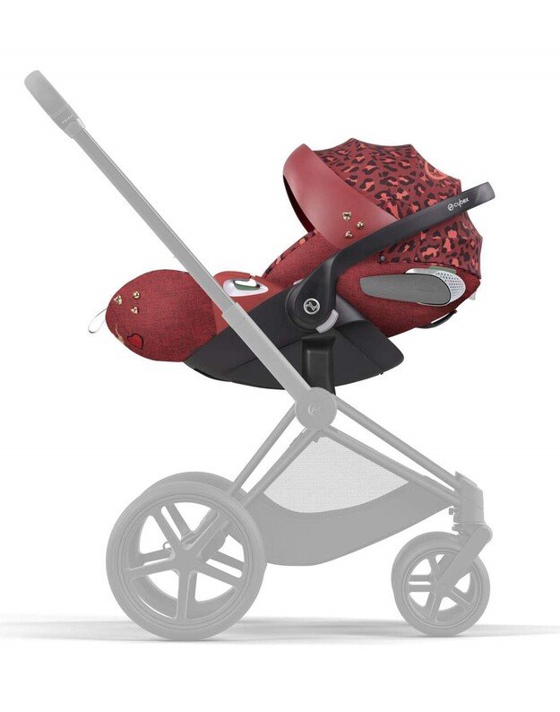 Cybex autokėdutė Cloud T i-Size 45-87cm, Rockstar Rosenrot Red, raudona