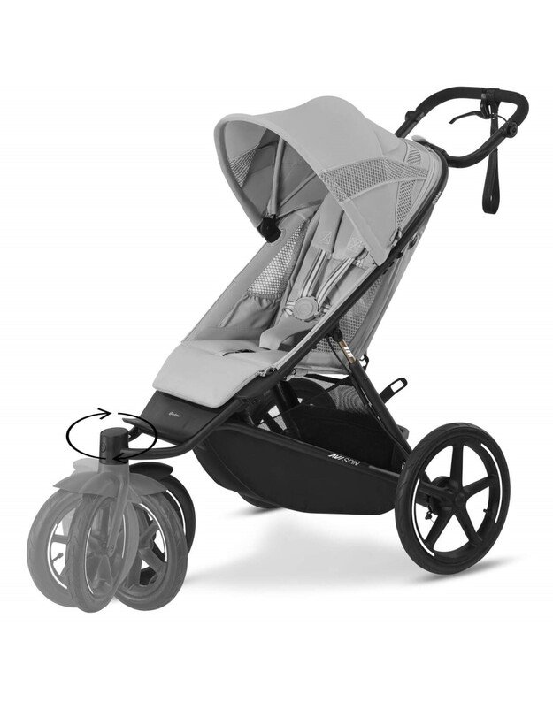 Cybex sportinis vežimėlis Avi Spin BLK Fog Grey, pilkas