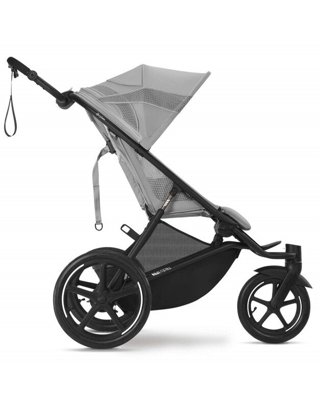 Cybex sportinis vežimėlis Avi Spin BLK Fog Grey, pilkas