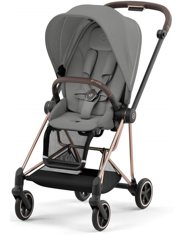 CYBEX vežimėlio komplektas 2in1 MIOS V3 Mirage & Soho Grey, pilkas