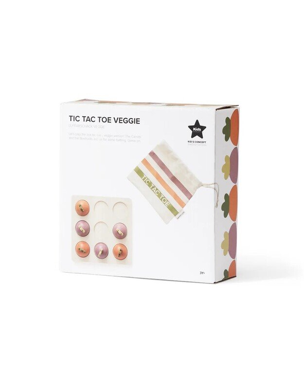 Kid's Concept stalo žaidimas Kryžiukai - Nuliukai TIC TAC TOE VEGGIE