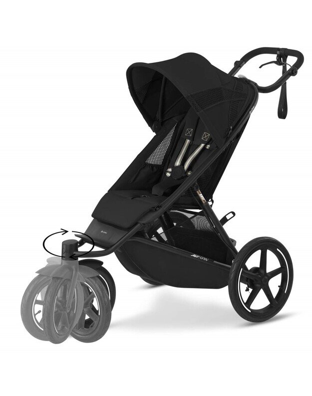 Cybex sportinis vežimėlis Avi Spin BLK Moon Black, juodas