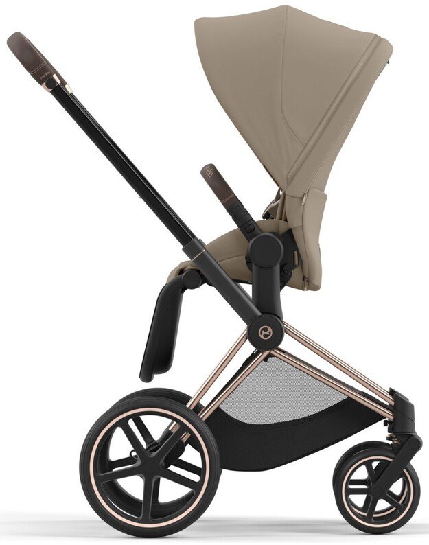 Vežimėlis CYBEX PRIAM V4 Cozy Beige, smėlio spalvos