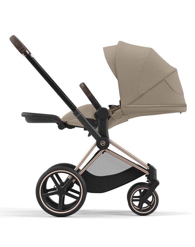 Vežimėlis CYBEX PRIAM V4 Cozy Beige, smėlio spalvos