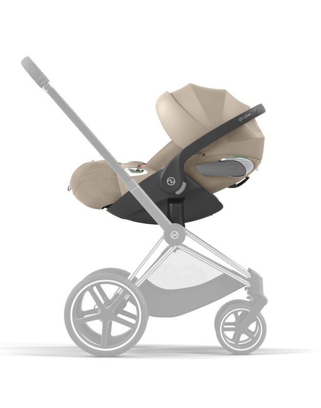 Autokėdutė Cybex Cloud T i-Size 45-87cm, PLUS Cozy Beige, smėlio spalvos