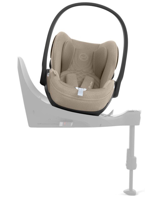 Autokėdutė Cybex Cloud T i-Size 45-87cm, PLUS Cozy Beige, smėlio spalvos