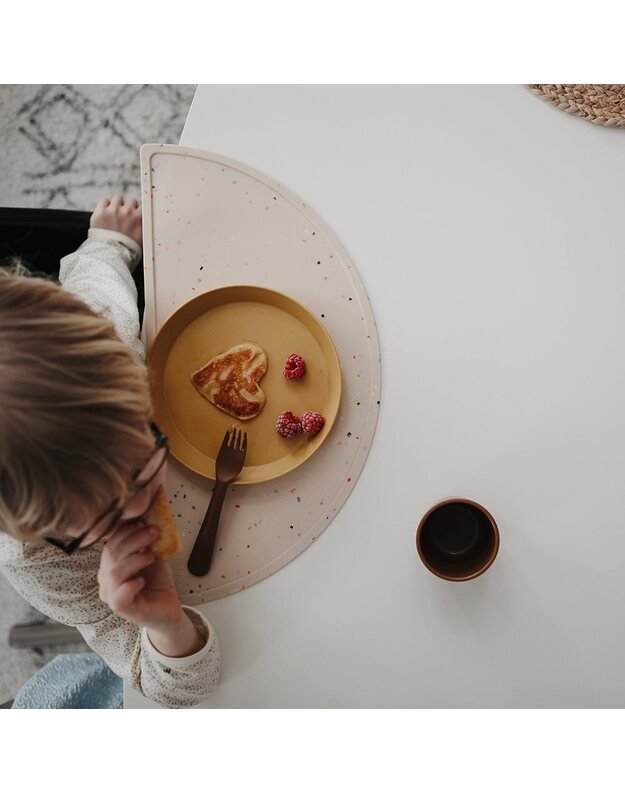 Mushie lėkštutės Mustard, 2vnt, garstyčių spalvos