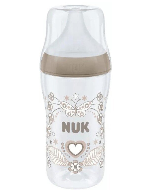 NUK maitinimo buteliukas su silikoniniu žinduku Perfect Match, 260 ml