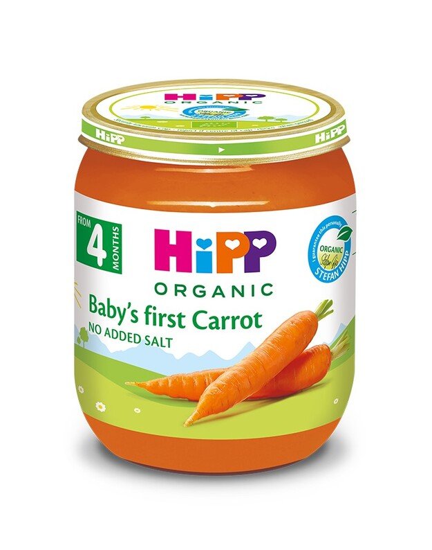 HiPP organic puree in a jar First Carrots from 4 months, 125g