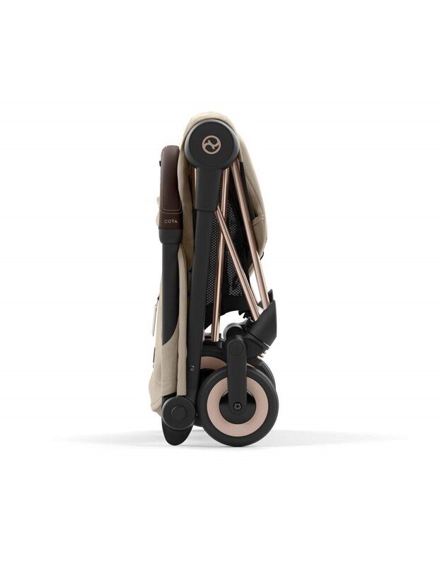 Cybex vežimėlis COYA Rosegold Cozy Beige, smėlio spalvos