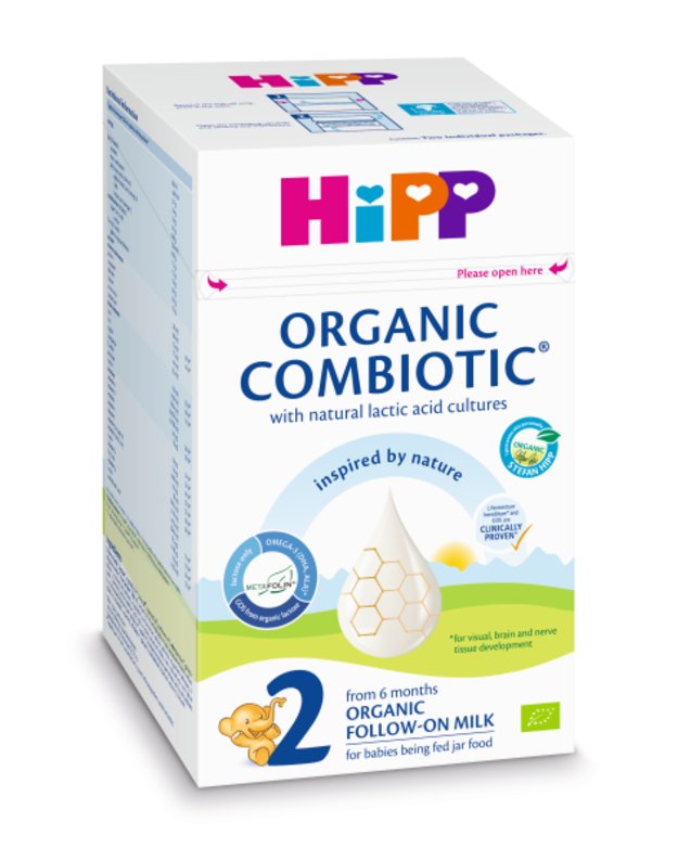 BIO HiPP 2 Combiotic tolesnio maitinimo pieno mišinys kūdikiams nuo 6 mėn., 800 g